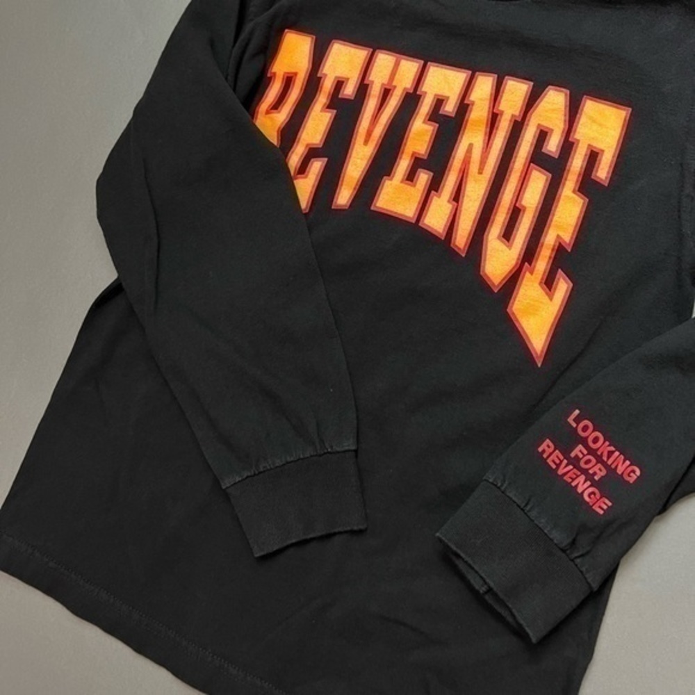 Revenge LOOKING FOR REVENGE Longsleeve Graphic Designer Shirt - Picture 3 of 4